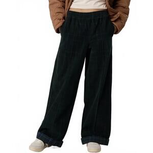 AE OFFLINE By Aerie Corduroy Trouser American Eagle NWT Mystical Green XS